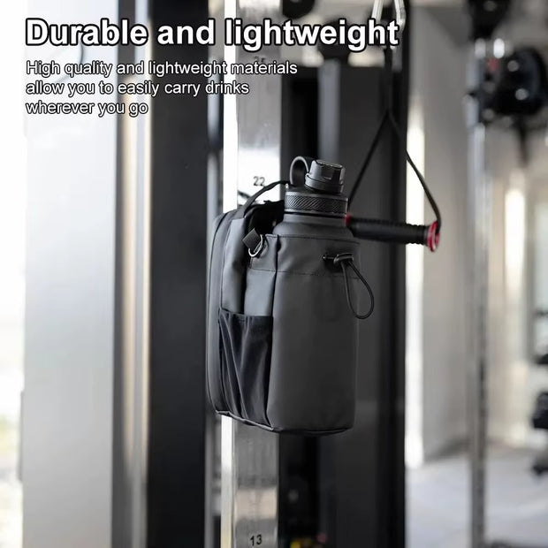 Magnetic Gym Bag Large Capacity Magnetic Carrier Bag with Phone Pocket Portable Gym Water Bottle Pouch Gym Accessories Organizer