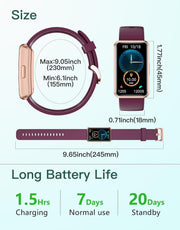 Fitness Tracker Watch for Men Women, No Bluetooth No APP No Phone Needed, IP68 Waterproof Full Touch Screen Sports Watch with Steps Calories Counter Sleep Tracker Alarm Clock (Black/Gold)