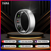 2025 New AI Ring R10 for Women Men Qring Stainless Steel Smart Ring Sleep Tracker Fitness Health Monitor in Iphone Android