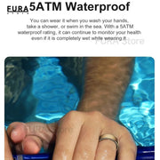 2025 New AI Ring R10 for Women Men Qring Stainless Steel Smart Ring Sleep Tracker Fitness Health Monitor in Iphone Android