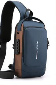 USB Charging Crossbody Package Men Anti Theft Chest Bag Shoulder Bags School Short Trip Messengers Bags Men's Oxford Sling Pack