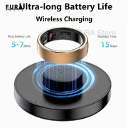 2025 New AI Ring R10 for Women Men Qring Stainless Steel Smart Ring Sleep Tracker Fitness Health Monitor in Iphone Android