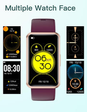 Fitness Tracker No Bluetooth No APP No Phone Needed, Fitness Watch for Men Women Parents IP68 Waterproof with Full Touch Screen Steps Calories Counter Sleep Tracker Alarm Clocks (Black)