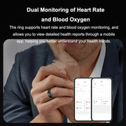 2025 New SR08 Smart Ring Heart Rate Sleep Monitor Motion Tracking IP68 Waterproof Men Women Smart Ring Holiday Gift